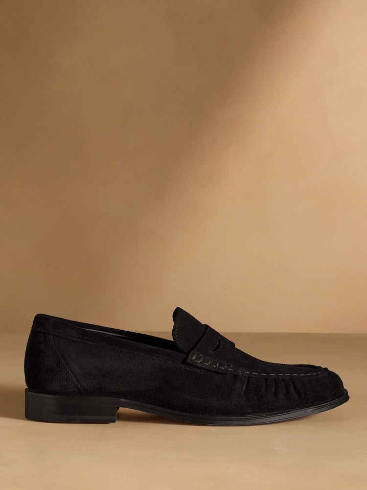 Μαύρο σουέτ - Μοκασίνια Russell & Bromley Maltby - Εικόνα 2 από 7