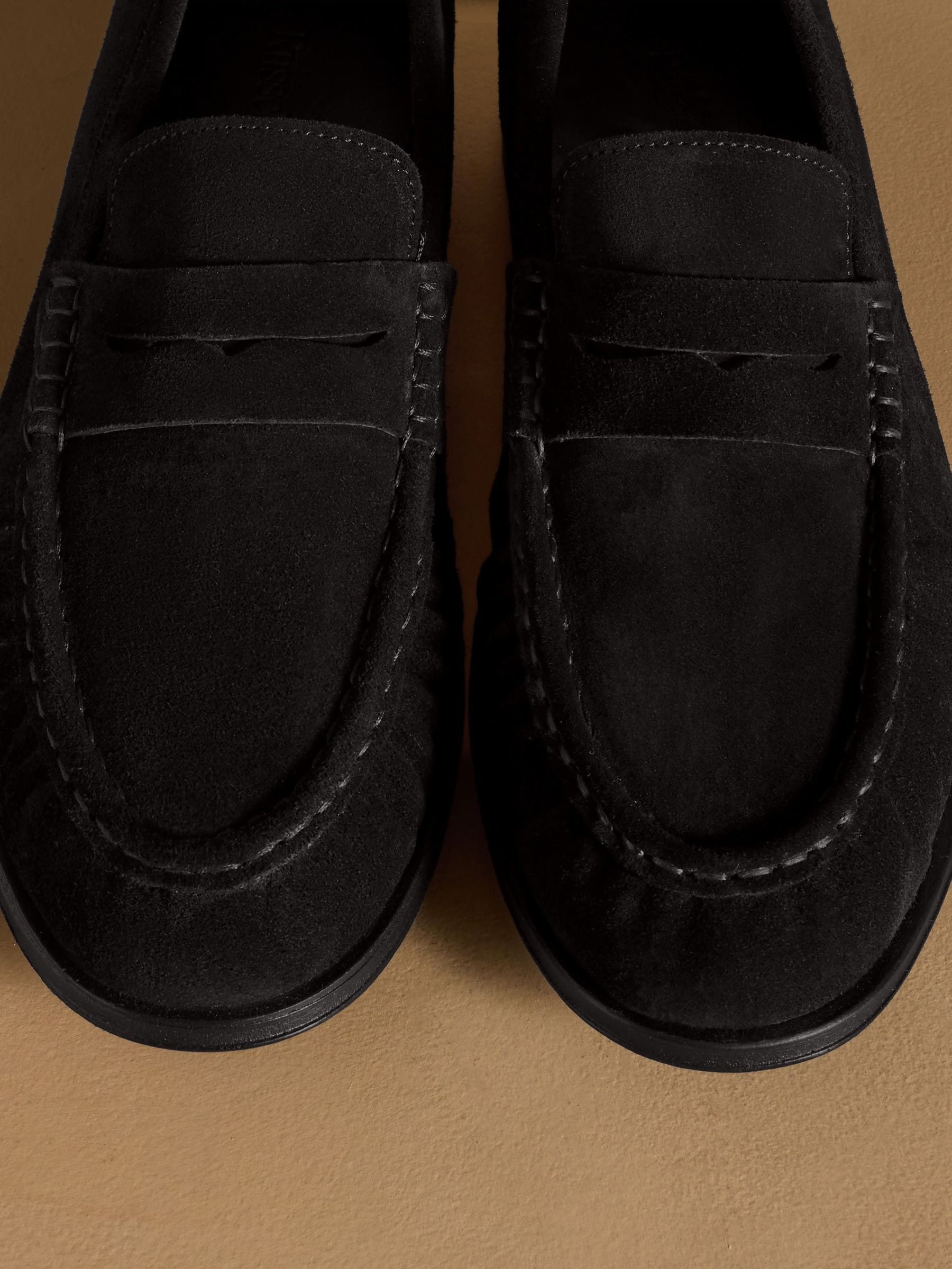Buy Russell & Bromley Black Suede Maltby Moccasin Loafers from