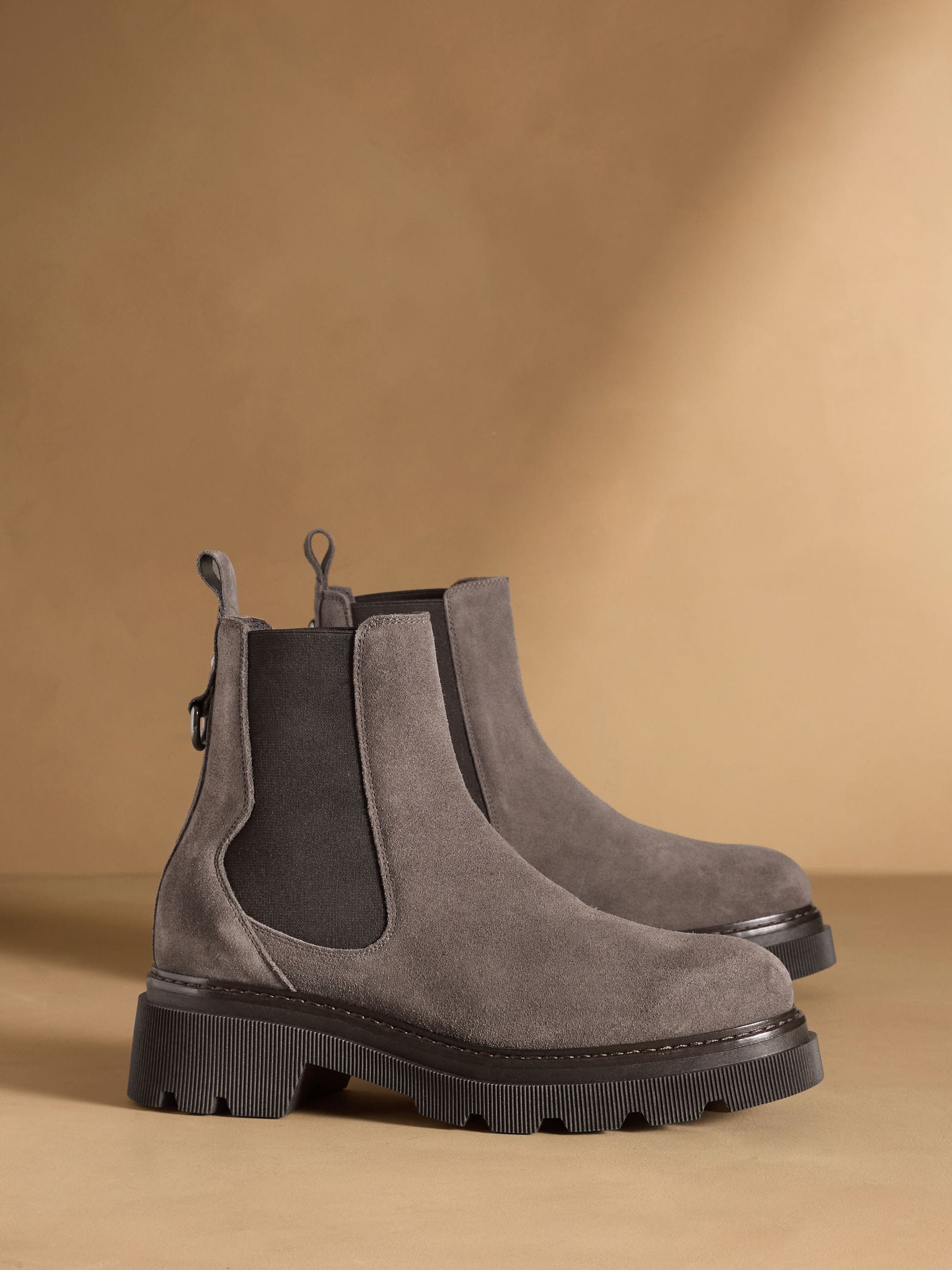 Buy Russell & Bromley Grey Mystic Chunky Chelsea Ankle Boots 