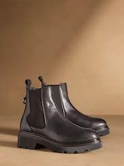 Russell & Bromley Black Mystic Chunky Chelsea Ankle Boots - Image 1 of 7