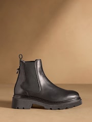 Russell & Bromley Black Mystic Chunky Chelsea Ankle Boots - Image 3 of 7