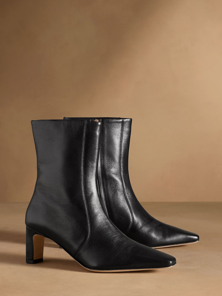 Russell & Bromley Black Malpas High Ankle Heeled Boots - Image 1 of 7 Russell & Bromley Black Malpas High Ankle Heeled Boots - Image 1 of 7