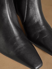 Russell & Bromley Black Malpas High Ankle Heeled Boots - Image 4 of 7