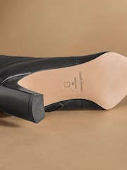 Russell & Bromley Black Malpas High Ankle Heeled Boots - Image 5 of 7