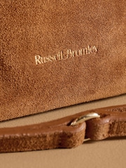 Russell & Bromley Tan Brown Suede Otley Convertible Bag - Image 4 of 5