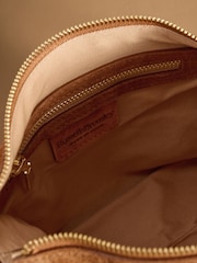 Russell & Bromley Tan Brown Suede Otley Convertible Bag - Image 5 of 5