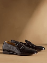 Russell & Bromley Black Farley Smooth Snaffle Loafers - Image 1 of 7
