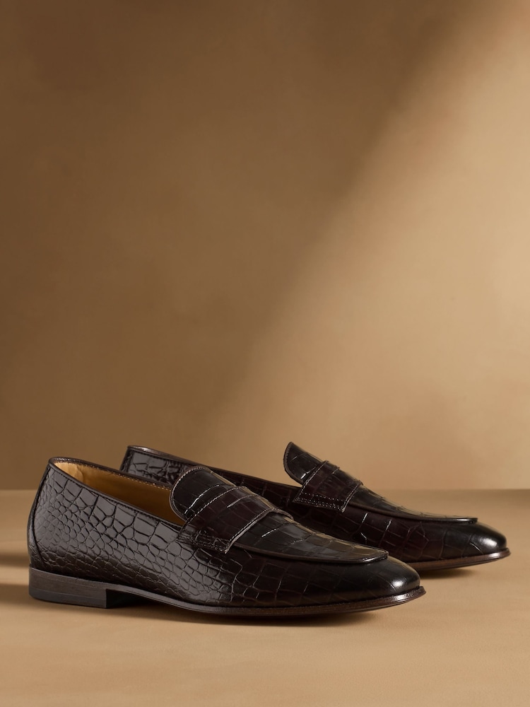 Russell & Bromley Black Farley Smooth Snaffle Loafers - Image 1 of 7
