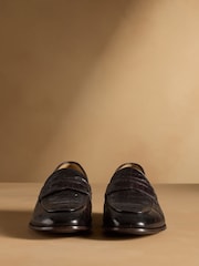 Russell & Bromley Black Farley Smooth Snaffle Loafers - Image 3 of 7