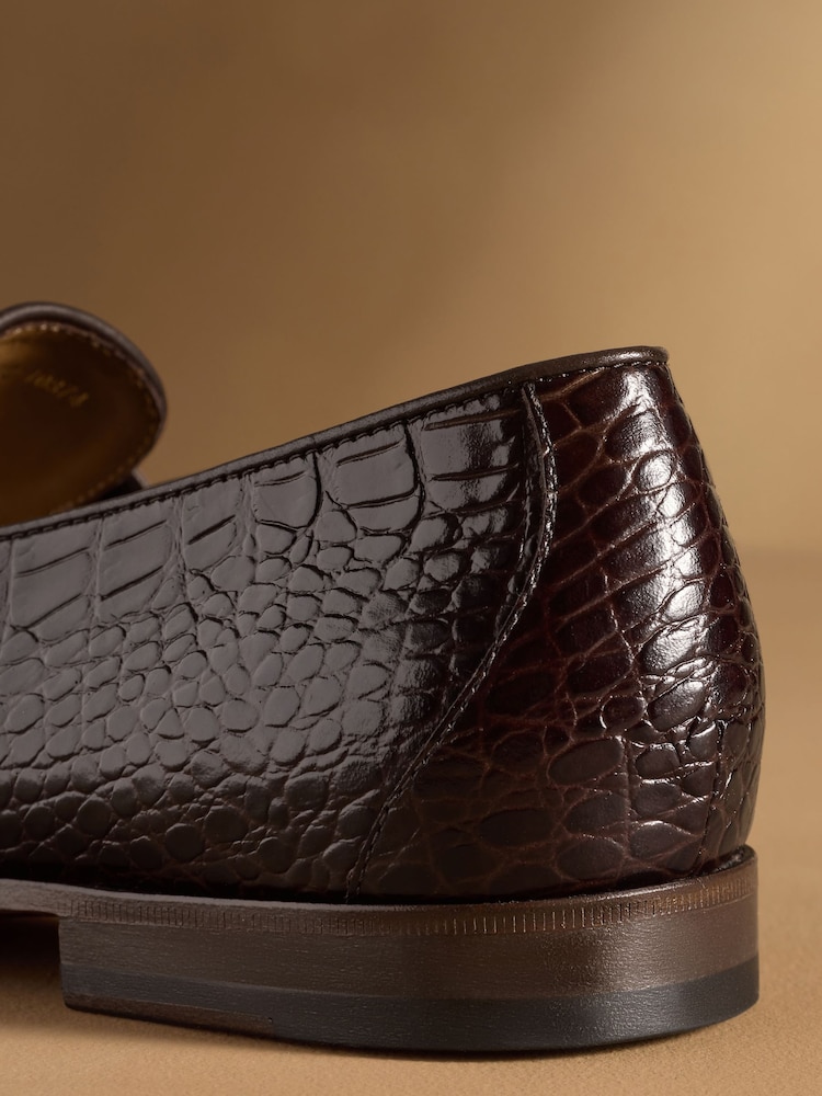 Russell & Bromley Black Farley Smooth Snaffle Loafers - Image 6 of 6