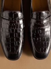 Russell & Bromley Black Farley Smooth Snaffle Loafers - Image 7 of 7