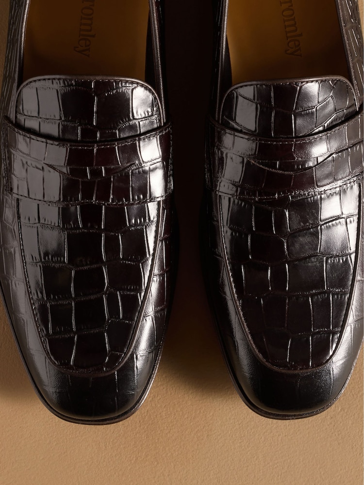 Russell & Bromley Black Farley Smooth Snaffle Loafers - Image 7 of 7