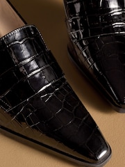 Μαύρο - Μοκασίνια με τακούνι Russell & Bromley Totter Slingback - Εικόνα 4 από 7