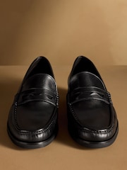 Russell & Bromley Black Southgate Classic Saddle Loafers - Image 3 of 7