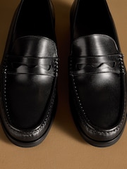 Russell & Bromley Black Southgate Classic Saddle Loafers - Image 4 of 7