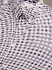 Azul - Camisa Signature de cuadros de algodón 100% - Imagen 8 de 8