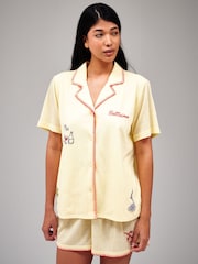 Loungeable Belissmo Short Sleeve Shirt And Shorts Button Through Pyjama Set - Bild 1 von 5