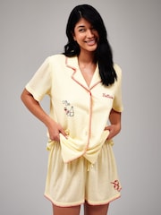 Loungeable Belissmo Short Sleeve Shirt And Shorts Button Through Pyjama Set - Bild 3 von 5