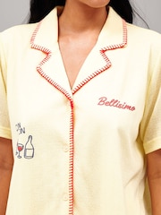 Loungeable Belissmo Short Sleeve Shirt And Shorts Button Through Pyjama Set - Bild 5 von 5