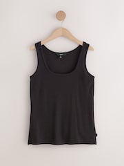 কালো - Thermal Base Layer Vest Tops 2 Pack - 8এর মধ্যে 6 ছবি