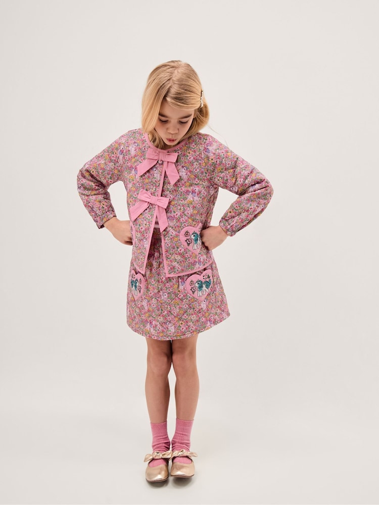 Monsoon My Little Pony Blomstrete Quiltet Skjørt - Bilde 1 av 3 Monsoon My Little Pony Blomstrete Quiltet Skjørt - Bilde 1 av 3