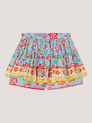 Monsoon Blue Adara Floral Print Skort - Image 1 of 3