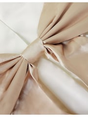 Monsoon Cream Angelica Satin Bow Duchess Dress - Image 4 of 4