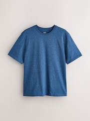 Blue Textured Stripe Short Sleeve Pyjamas Set - Image 2 of 5