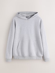 Szary - Hoodie with Woven Pyjama Bottoms - Obraz 10 z 13