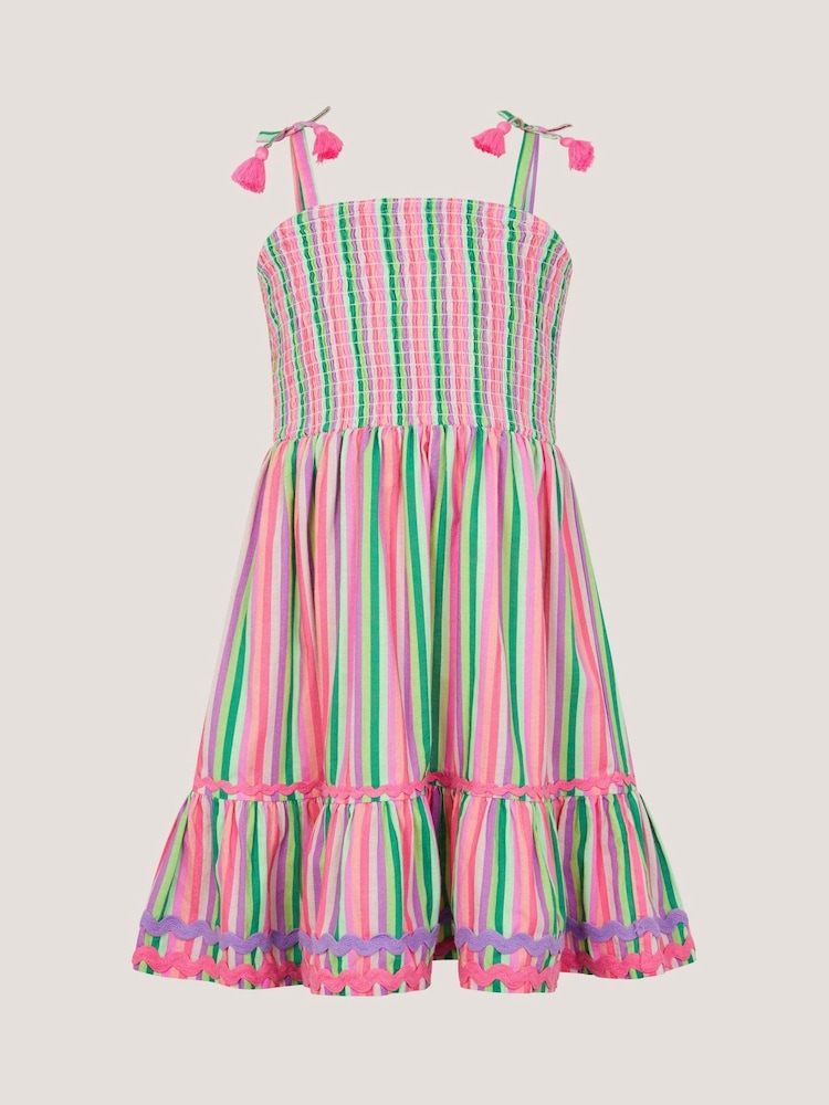 Monsoon Strappy Stripe Dress - Imaginea 2 din 4