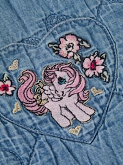 Monsoon Blue My Little Pony Chambray Quilted Waistcoat - Image 5 of 5