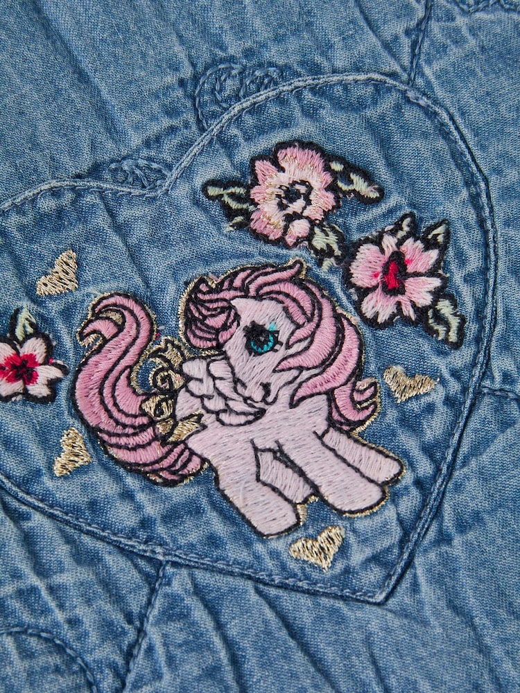 Monsoon Blue My Little Pony Chambray Quilted Waistcoat - Image 5 of 5 Monsoon Blue My Little Pony Chambray Quilted Waistcoat - Image 5 of 5