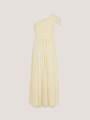 Monsoon Yellow Texas One Shoulder Prom Dress - Image 2 of 3