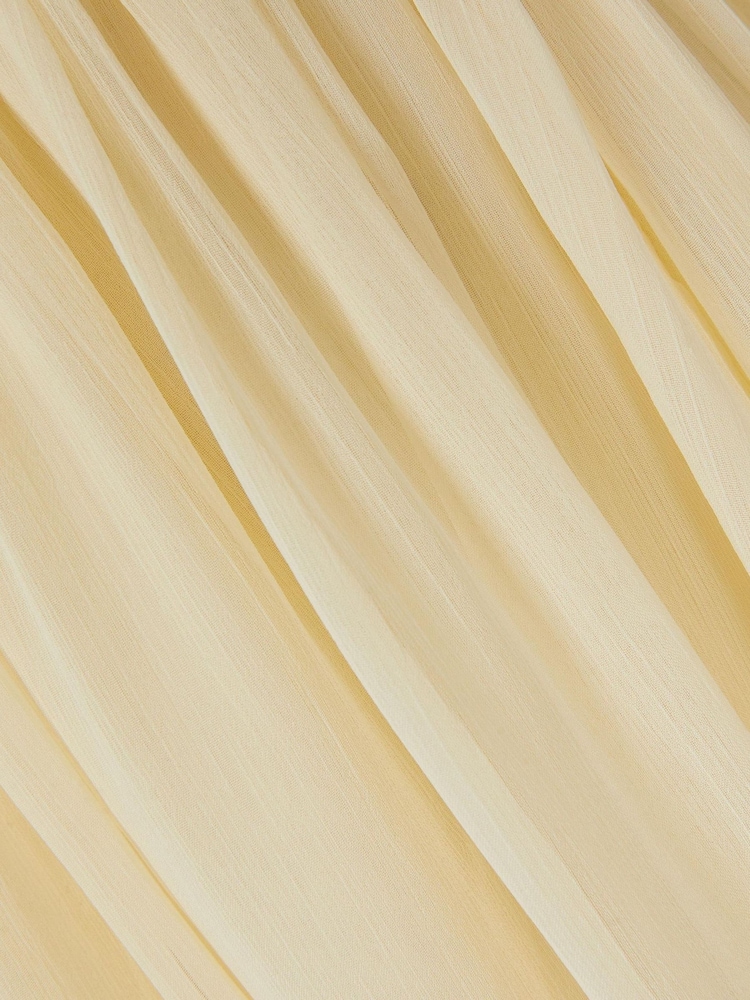 Monsoon Yellow Texas One Shoulder Prom Dress - Image 5 of 5