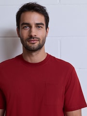 Red/Green Short Sleeve Cosy Check Jersey Pyjamas Set - Image 5 of 6