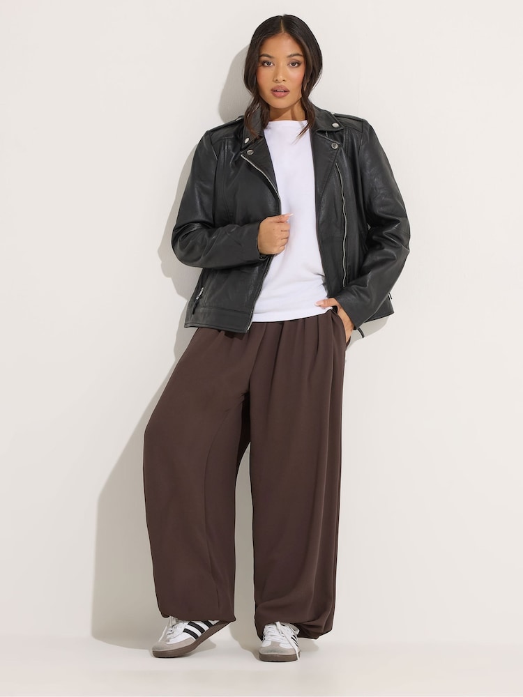PixieGirl Petite Brown Balloon Trousers - Image 1 of 6