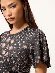 Коричневый - PixieGirl Petite Patchwork Midaxi Dress - Изображение 4 5