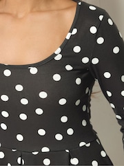 PixieGirl Petite принт с длинными рукавами плиссе платье макси - Изображение 4 5