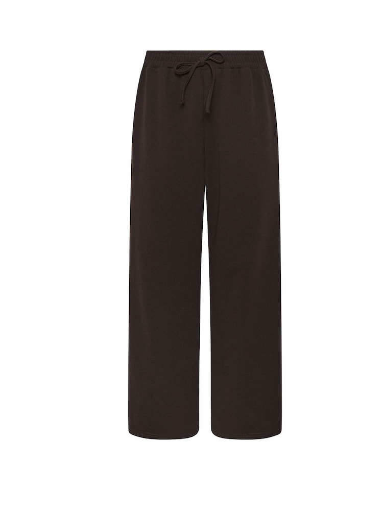 M&Co Brown Petite Wide Leg Trousers - Image 5 of 5