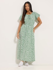 Зеленый - M&Co Petite Maxi Boho Dress - Изображение 1 5