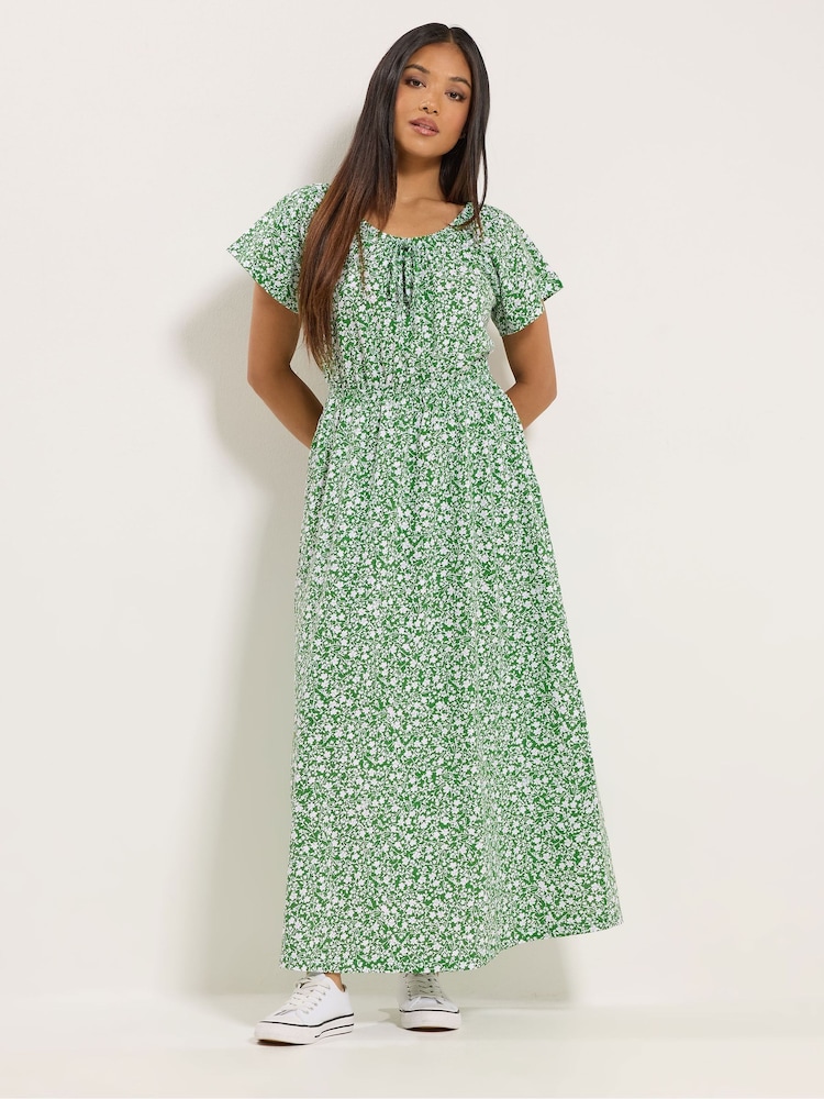 Зеленый - M&Co Petite Maxi Boho Dress - Изображение 2 5