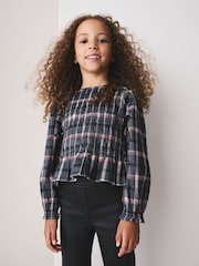 Mono Lurex Shirred Blouse (3-16yrs) - Image 2 of 4