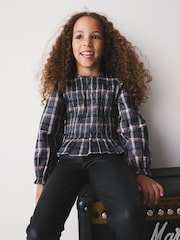 Mono Lurex Shirred Blouse (3-16yrs) - Image 4 of 4