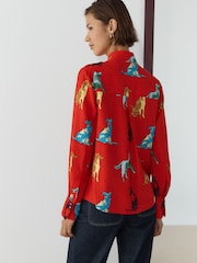 Red Dog Print Long Sleeve Shirt - Image 5 of 9