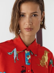 Red Dog Print Long Sleeve Shirt - Image 6 of 9