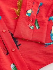 Red Dog Print Long Sleeve Shirt - Image 8 of 9