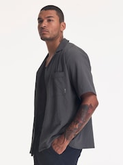 Grå - Religion Crinkle-stoff S/S-skjorte - Bilde 2 av 4