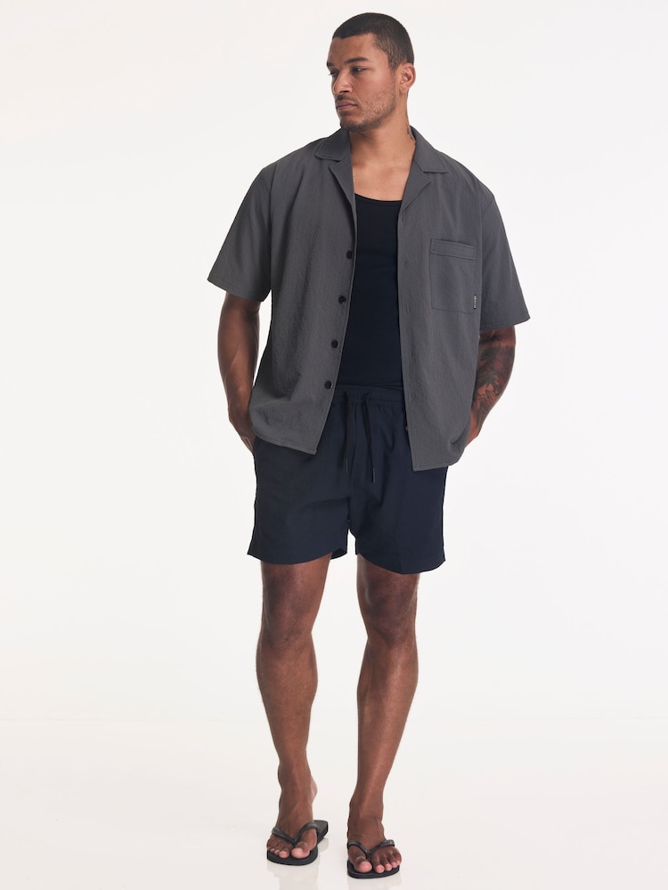 Grå - Religion Crinkle-stoff S/S-skjorte - Bilde 4 av 4