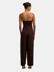 Forever New Brown Shelly Petite Corset Jumpsuit - Image 2 of 4