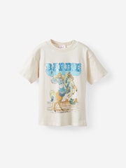 Cotton On White - Barbie Drop Shoulder Short Sleeve T-Shirt - Image 1 of 2